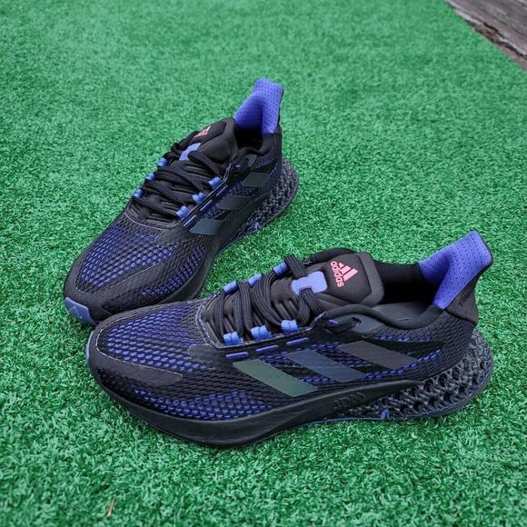 adidas 4DFWD Pulse Black Sonic Ink - Men's Running Shoes - SIZE 6.5 - Picture 2 of 11